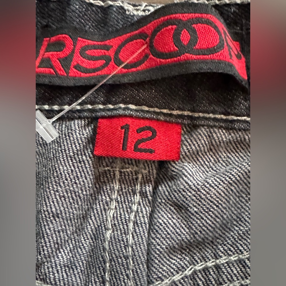LR Scoop Stylish Distressed patch Kids Jeans 12 NWOT - Picture 5 of 7